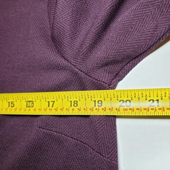 J. Jill Ponte Knit Black Red Herringbone Dress with Pockets Sz MP - Picture 11 of 11